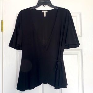 Black Wrap top
